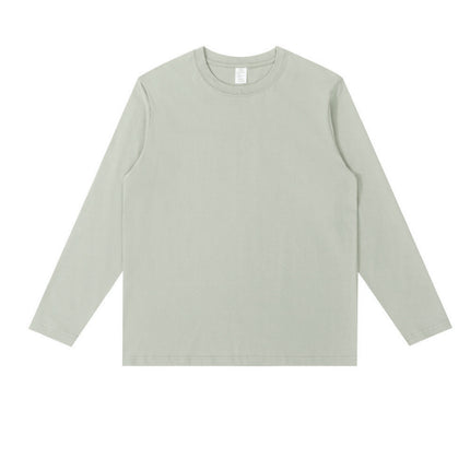 Cylinder Seamless Three-Dimensional Cutting Small Neck All-Match Round Neck Solid Color Long Sleeve Men's and Women's Inner Base Shirt Top New