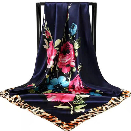 Special selling large square scarf abroad gifts spring and autumn silk scarf shawl large square 90*90cm simulation silk scarf