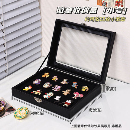 Badge Display Frame Metal Brooch Medal Collection Collection Felt Display Board Wood Grain Wall Hanging Medal Bar Storage