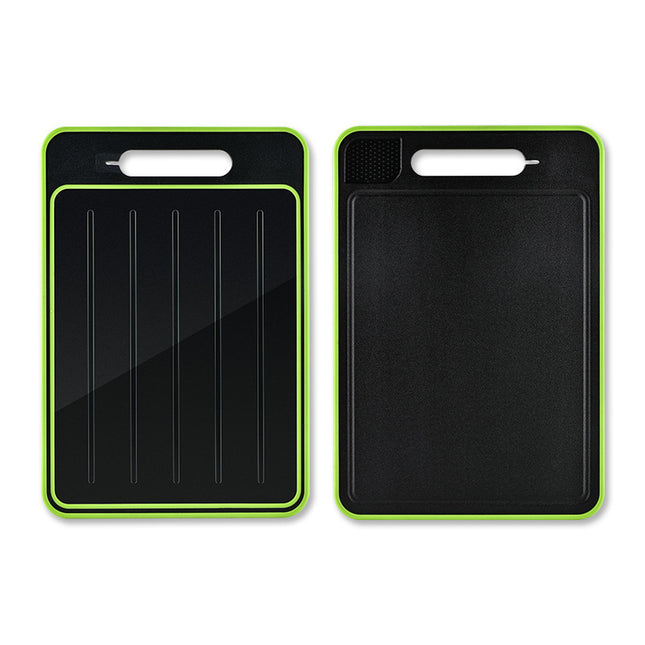 Stainless Steel Multifunctional Cutting Board with Knife Sharpener, Garlic Grinder, Meat Cutting Board, Aluminum Alloy Double-Sided Thawing Cutting Board