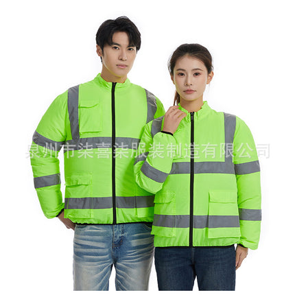 Cross-border factory direct sales reflective strip cooling air conditioning clothing spring and summer explosions outdoor work long sleeve refrigeration fan clothing