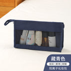 [triangular toiletry bag] navy blue