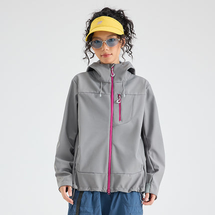 Couple Style Softshell Jacket Single-Layer Custom Jacket Outdoor Sports Camping Travel Versatile Hiking Jacket Autumn
