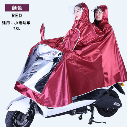 Electric Vehicle Raincoat, Battery Vehicle, Motorcycle, Adult Single/Double Person, Enlarged Full-Body Rain Poncho, Stylish, Enlarged and Widened