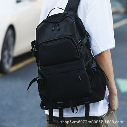 Japanese-Style Trendy Functional Backpack Men's Large Capacity Travel Bag for College Students Casual Men's Bag