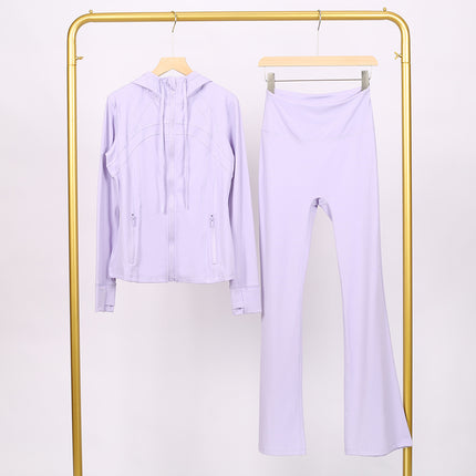 Lulu Df Stand-Up Collar Jacket Short Coat Tight-Fitting Stand-Up Collar Stretch Jacket with Gold Zipper Fitness Yoga Wear