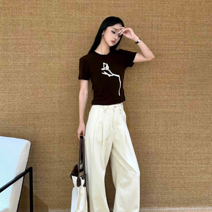 Dtwo Autumn and Winter New Product Korean Style Niche Design Original Hot Girl Pants 5305063