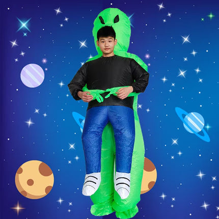Cross-Border Halloween Alien Ghost Hugging Inflatable Suit Props Funny Performance Alien Inflatable Suit