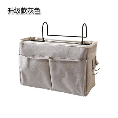 Student Dormitory Storage Bag with Bedside Hooks, Multifunctional Dormitory Storage, Multi-Pocket Wall-Mounted Storage Bag