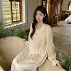 Cheese Long Sleeve Dress / M (40.00 kg-55.00 kg