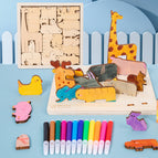 Dx-diy hand-painted animal puzzle
