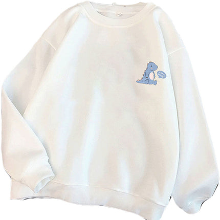 Smiley pullover sweater men's spring/autumn and winter 2023 new fashion brand loose fleece-lined warm boys' coat top clothes