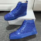 Blue high top full studs / 40