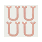 One piece of u-shaped nail sticker (4 stickers)