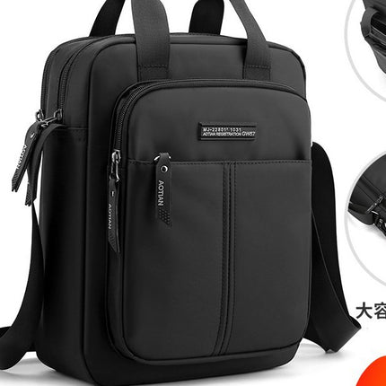 Cross-border Men's Bag New Oxford Cloth Shoulder Bag Men's Bag Business Portable Fashionable Computer Bag Vertical Crossbody Bag