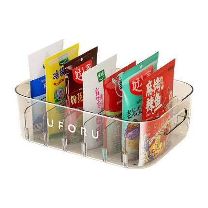 Seasoning Storage Box Household Kitchen Large Capacity Plastic Storage Box Multifunctional Sub-format Cabinet Sundries Storage Rack