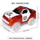 Red police car