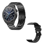Black three-ball steel belt