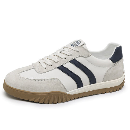 Forrest Gump Shoes Men's 2025 Spring New Genuine Leather German Training Shoes Men's Retro Soft Sole Casual Shoes All-match Fashionable sneaker