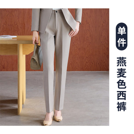 High-End Spring & Fall Hotel Front Desk Professional Wear Long-Sleeved Sales Department Reception 4S Store Sales Consultant Fashion Suit Suit
