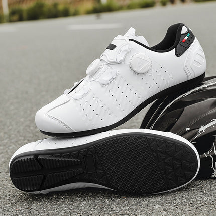 Road Bike Lock Shoes, Bicycle Riding Shoes, Lock-Free Summer Hard-Soled Mountain Bike Breathable and Wear-Resistant Professional Cycling Lock Shoes