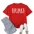 Red (white font) / S