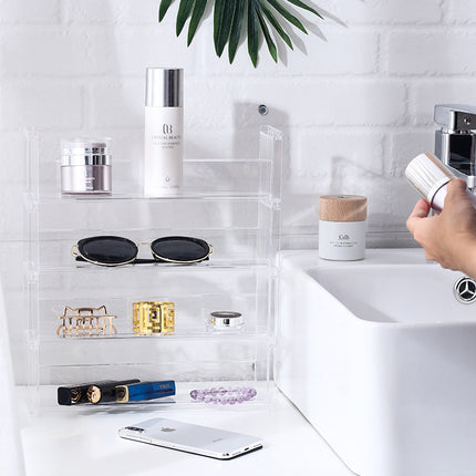 5028. Japan Km.5029. Simple Transparent Shelf, Multiple Hand-Made Display Shelves Can Be Stacked