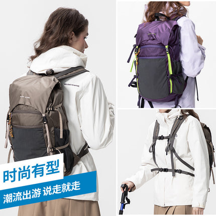Outdoor Professional Waterproof Mountaineering Backpack Lightweight Foldable Large Capacity Flip-Top Bag Travel Hiking Backpack