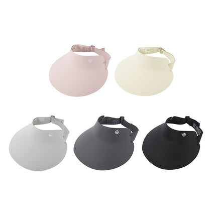 Summer Vacant Top Sunshade Hat Large Brim Traceless Integrated Sunscreen Hat Women's Face Covering UV Protection Outdoor Sports Hat