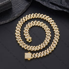 Bar Cuban chain gold 16inch(40cm)