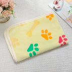 60*40cm / 280g color bone paw print yellow