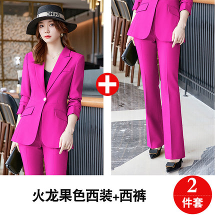 Suit suit women's fashion high sense spring and autumn business wear work clothes temperament goddess fan slimming small suit jacket