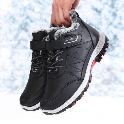 Cross-Border Export Large Size Leather Cotton Boots Men's Winter Warm Snow Boots Non-Slip Comfortable Plus Velvet Thickened Men's Boots