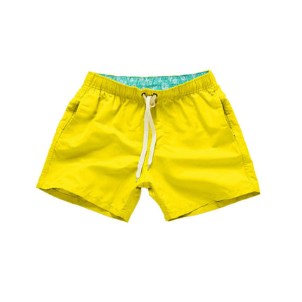 Cross-border Men's Beach Pants Plain Three-point Loose Swimming Shorts Fitness Sports Shorts Cross-border Foreign Trade Leisure Shorts
