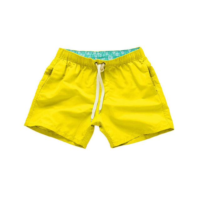 Cross-border Men's Beach Pants Plain Three-point Loose Swimming Shorts Fitness Sports Shorts Cross-border Foreign Trade Leisure Shorts