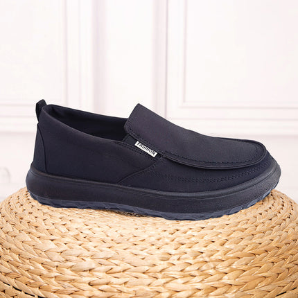 47 Extra Large Size Men's Shoes with Widened Forefoot, Flat Soft-Soled Canvas Shoes, Casual Old Beijing Style Shoes for Middle-Aged and Elderly Dads