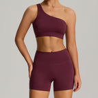 Bra + shorts bordeaux red / European size (s)