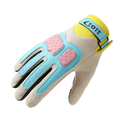 Motorcycle Gloves Motorcycle Women's Spring & Fall Male Rider Mountain Bike Cycling Sun Protection Thin Non-Slip Wear-Resistant Full-Finger Gloves