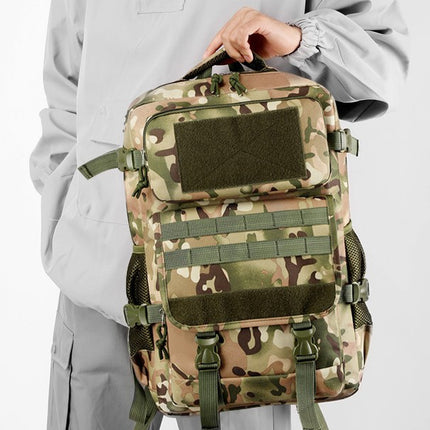 Cross-Border Wholesale New Tactical Backpack Large Capacity Simple Camouflage Backpack Multi-Functional Outdoor Travel Mountaineering Bag