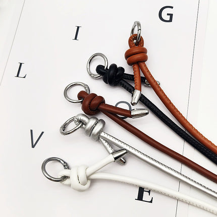 New Fashion Knot Women's Bag Handbag Replacement Bag with PU Leather Rope Metal Ring Buckle Shoulder Strap Bag Accessories