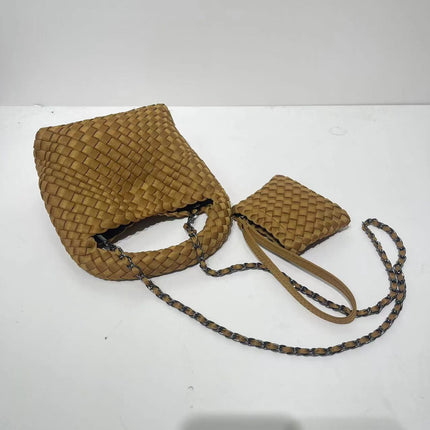Neoprene Woven Chain Crossbody Bag / Sac Tressé Néoprène Chaîne