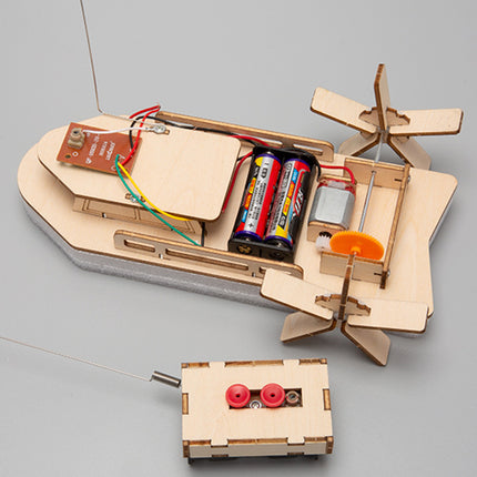 Children's handmade diy remote control Ming ship technology small production young students scientific experiment teaching material package wholesale