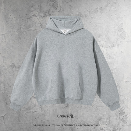 Cai Xiang Island Men's Clothing | Cross-Border European and American Style Loose Heavyweight 430g Pure Cotton Hoodie Men's Street Fashion Sweatshirt and Pants Two-Piece Set