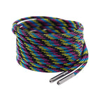 #8640 black-blue-yellow+gun black metal head / 60cm [4mm wide, one pair]