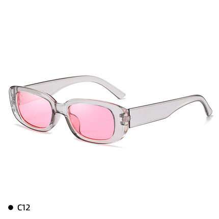 New Retro Sunglasses with Pc Lenses, European and American Trendy Square Frame Sunglasses, Fashionable and Unique Square Glasses, Cross-Border Wholesale