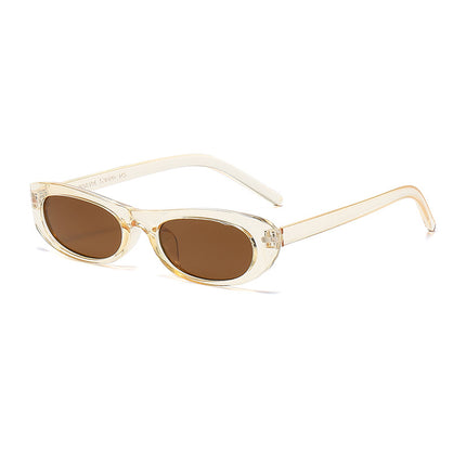 2026 New Style Personalized Small Frame Simple Versatile Street Style Oval Frame Sunglasses High-End Retro Fashion Sunglasses