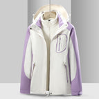 Female three-in-one purple and white / M