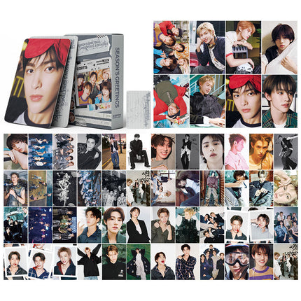 Korean Star 55 Boxed Small Cards Stray (g) I-Dle Ive Ateez Collection Lomo Cards Cross-Border
