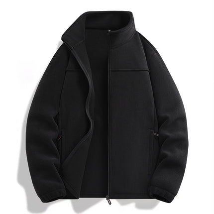 Autumn and Winter New Style Fleece Jackets for Men and Women, Fleece-Lined, Thickeneded, Warm and Breathable Polar Fleece Double-Sided Fleece Jackets for Couples