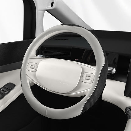 Car Steering Wheel Cover Leather Ice Silk Universal Car Electric Handle Cover Breathable Anti-Slip Model Available for All Seasons